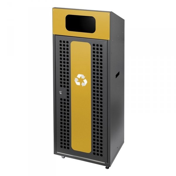 Kosz do segregacji TITAN 180L plastik metal , z funkcją łączenia