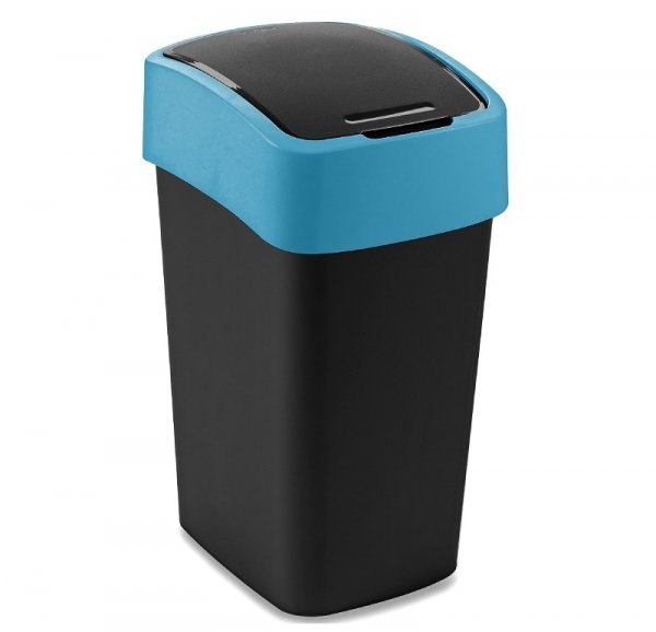 Kosz na śmieci Flip Bin 25L czarny/niebieski