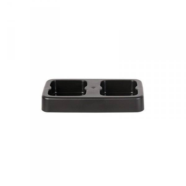 Kosz FLAP BIN 20L czarny / pokrywa żółta / plastik metal 