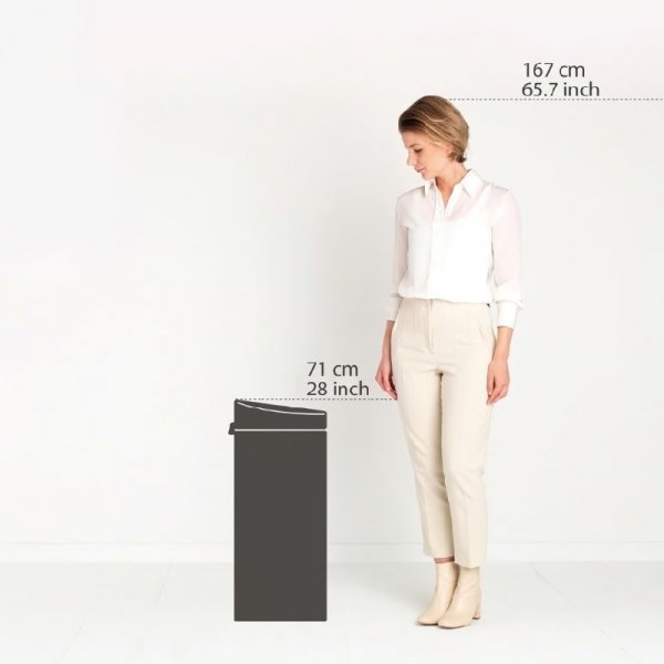 Kosz TOUCH BIN NEW 30L Matt Steel