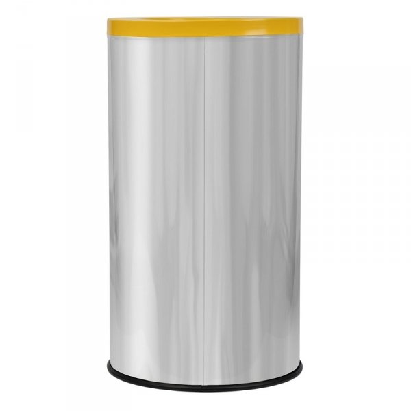 Kosz do segregacji odpadów EKO PRESTIGE 75L plastik i metal ( stal połysk )