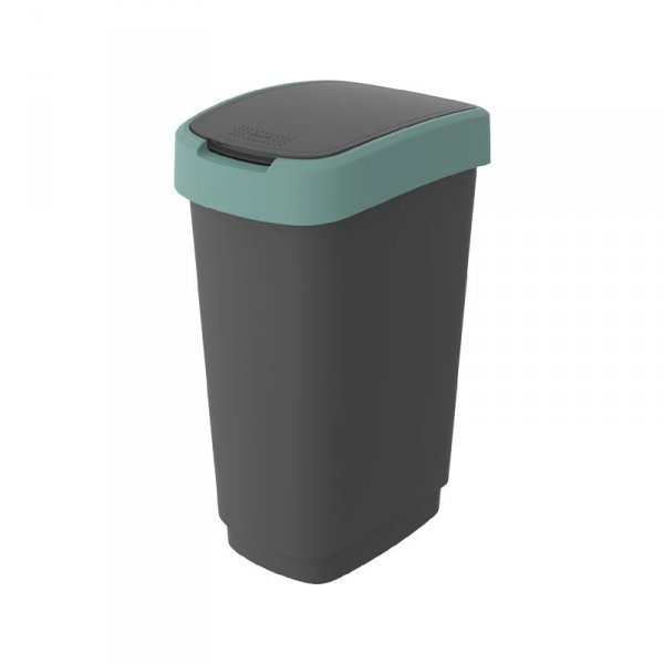 1754505092 - Kosz na śmieci TWIST 50L czarno/zielony
