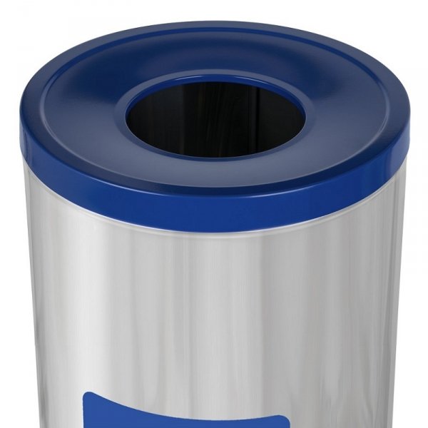 Kosz do segregacji odpadów EKO PRESTIGE 45L papier ( Stal połysk )