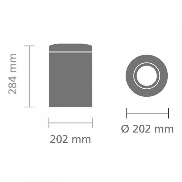 Kosz samogaszący  7L Brilliant Steel