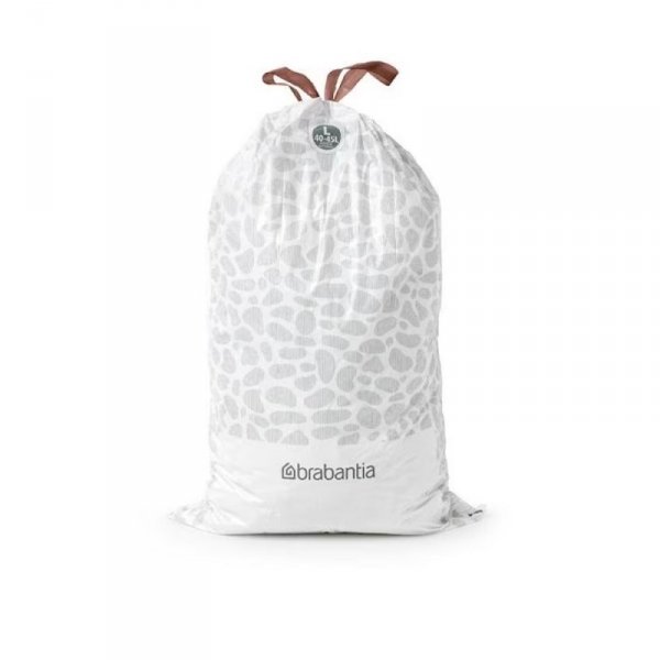 PerfectFit Bags - Worki na śmieci białe : rozmiar &quot;L&quot; 40-45l (20szt)