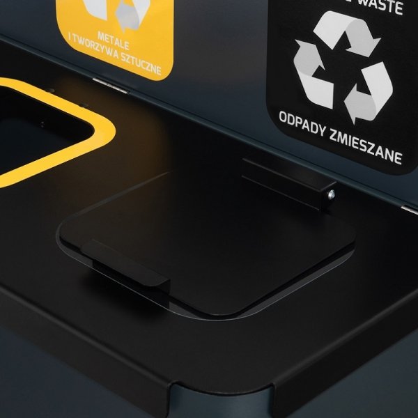Stacja naścięnna do segregacji EKO WALL STATION czterokomorowa ( 4x35l )