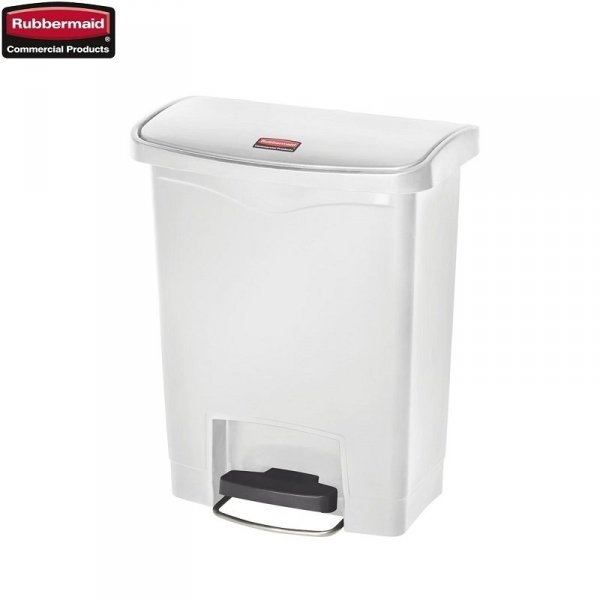 Kosz Slim Jim® Step-On 30L Resin Containers white