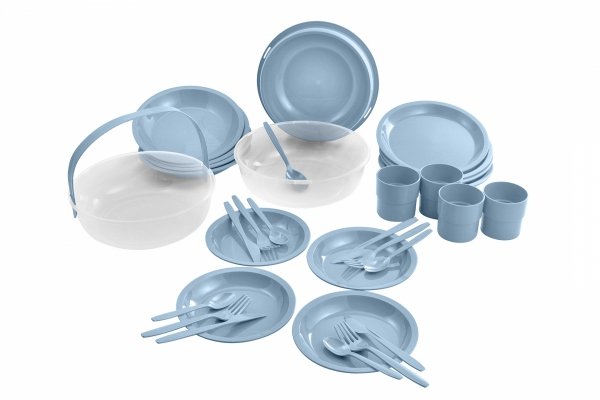 Kemping SET 33 pcs niebieski
