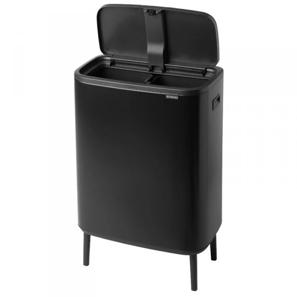 Kosz TOUCH BIN HI BO 2x30L Matt Black