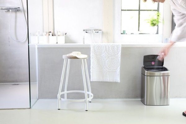Kosz TOUCH BIN 10L prostokątny Matt Steel FPP