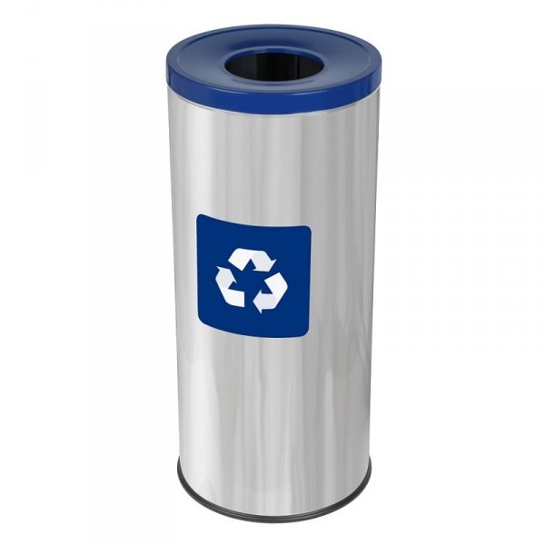 Kosz do segregacji odpadów EKO PRESTIGE 45L papier ( Stal połysk )