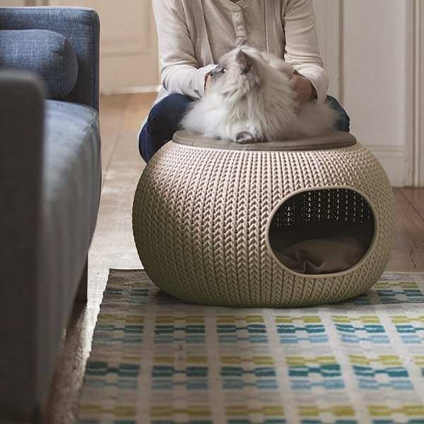 Legowisko PetLife Knit beżowe