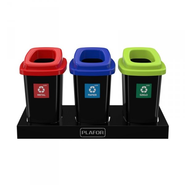 Kosz do segregacji SORT BIN 45L &quot;PLASTIK METAL&quot;