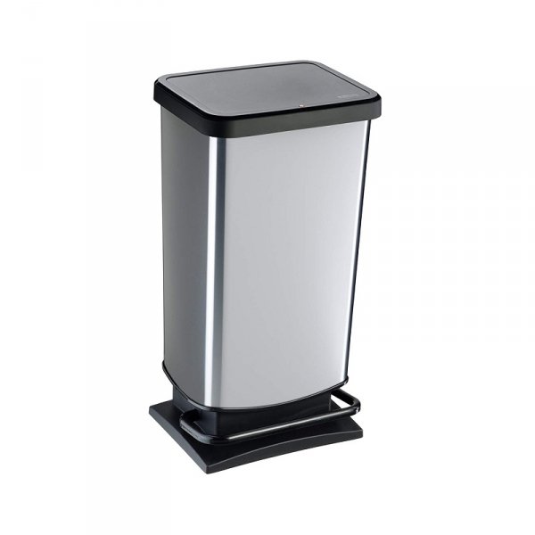 1754111005 - Kosz na śmieci PASO 40L srebrny