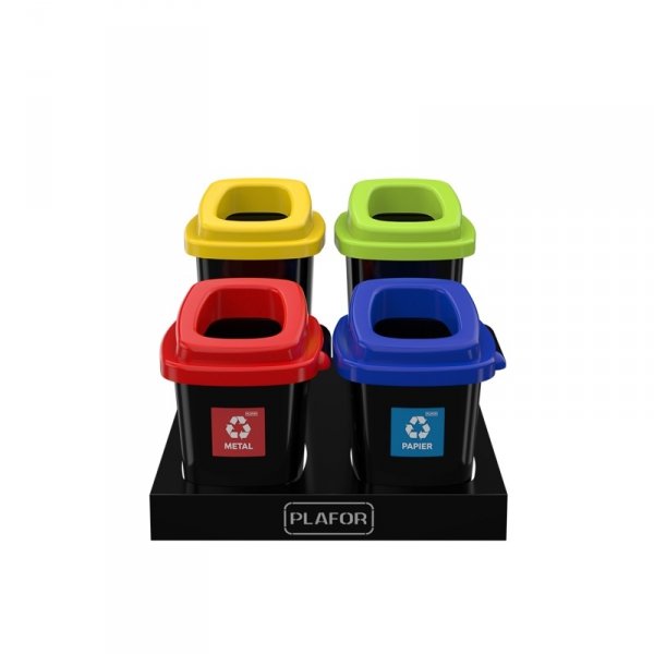 Kosz do segregacji SORT BIN 45L &quot;PLASTIK METAL&quot;