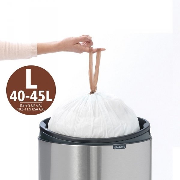 Kosz TOUCH BIN NEW 40L Matt Black / Matt Steel FPP