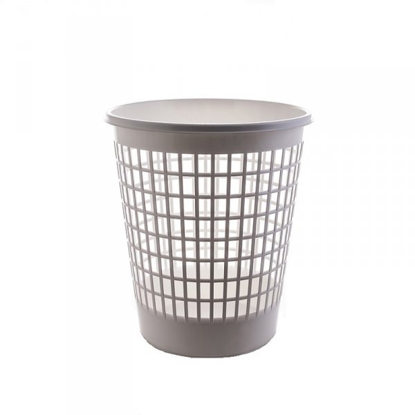 578-02 - Kosz na papier 50l okrągły ażurowy biały
