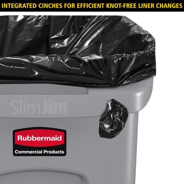 Kosz Slim Jim® With Venting 60L Black