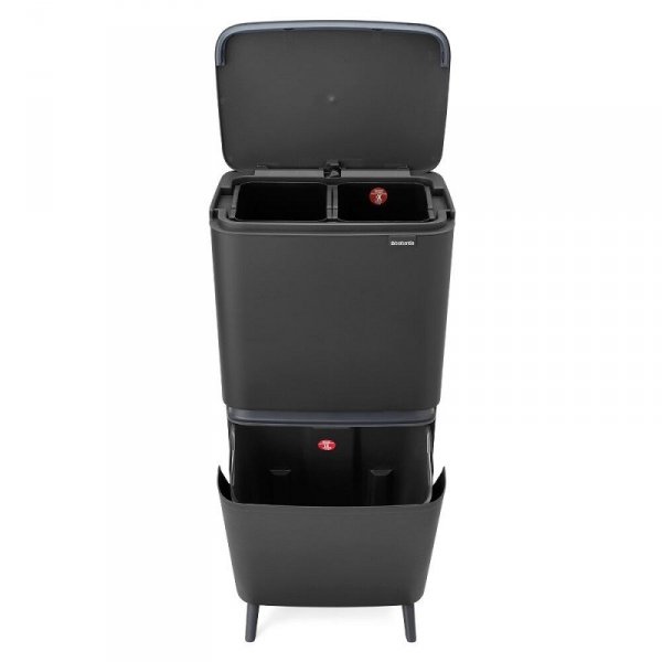 Kosz do segregacji SORTUP HI 25+10+10L Dark Grey