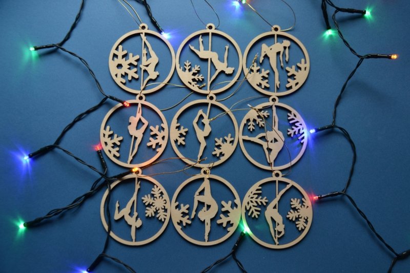 Pole dance Christmas Ornaments, perfect gift for pole dancer, Pole dance Wall Decor