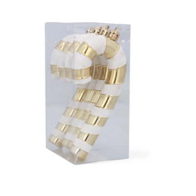 Zawieszki &quot;CUKIERKOWA LASKA&quot; 13cm - Komplet 4 szt. - Kolor ZŁOTY