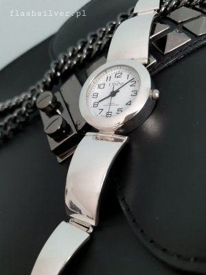 srebrny zegarek 925