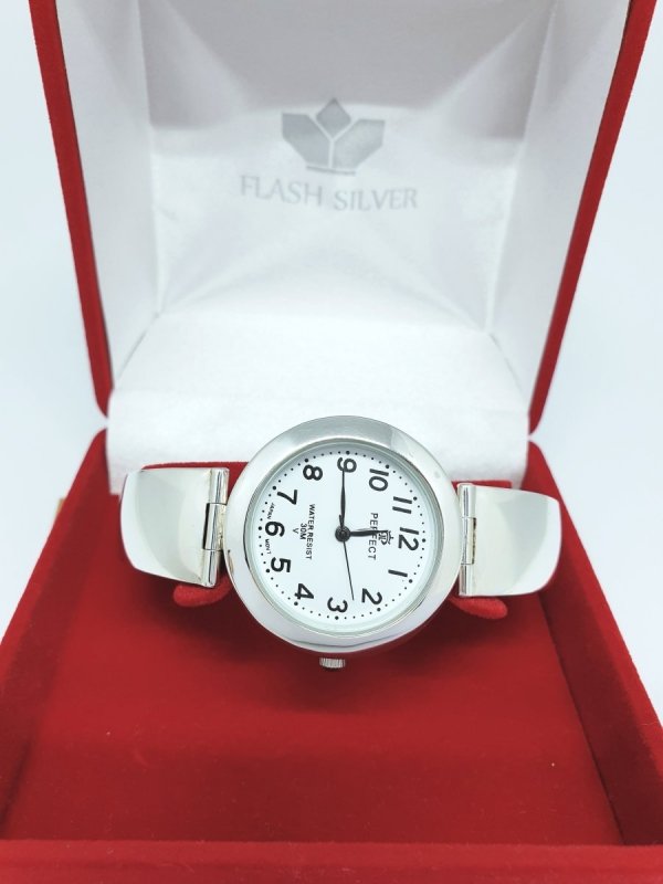 Damski zegarek ze srebra zdobiona bransoleta kod 11