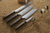 Nóż kuchenny Suncraft SENZO BLACK Santoku 167 mm