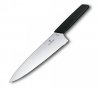 Nóż Szefa Kuchni, szerokie ostrze, 20 cm, czarny Victorinox  6.9013.20B