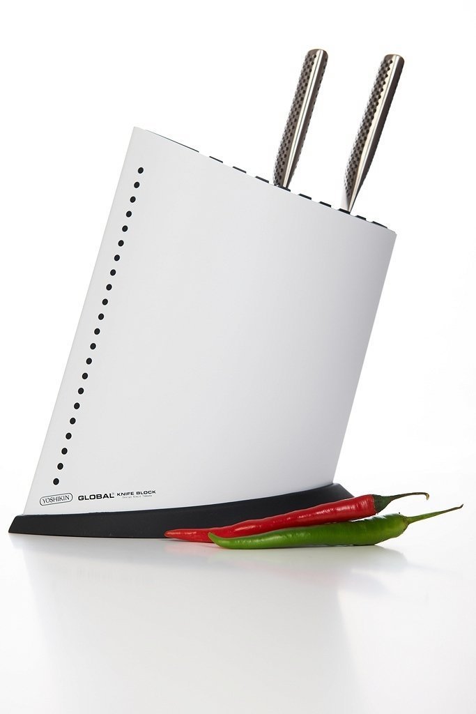 Blok na 9 noży w kształcie żaglowca – biały Global