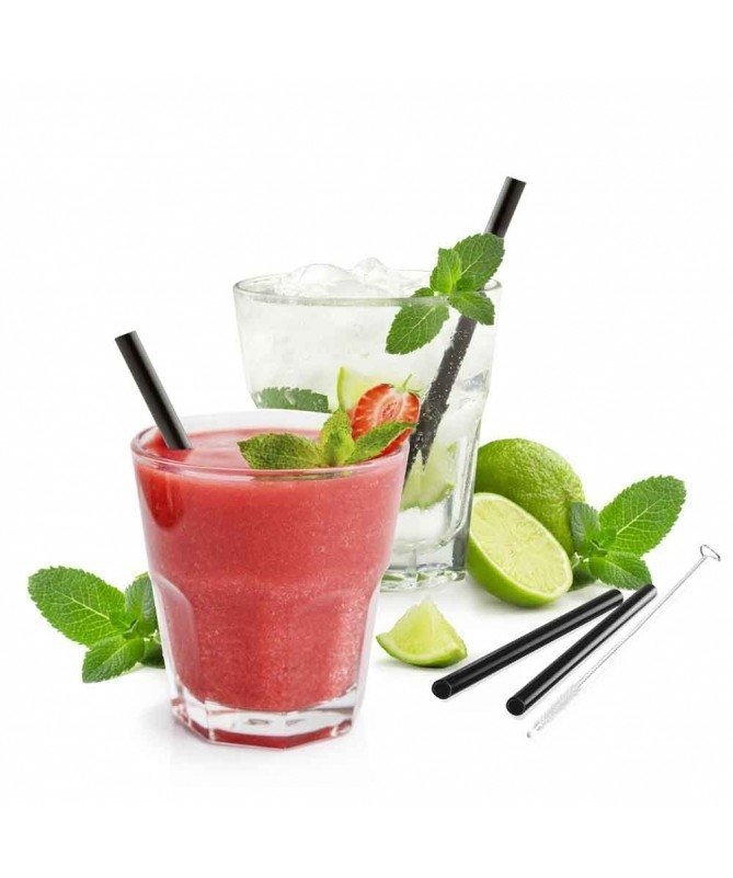 Zestaw 4 słomek 13cm FUTURE