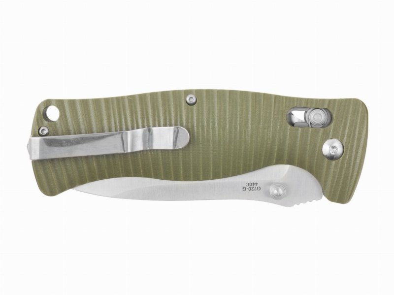 Nóż składany Ganzo Firebird F720-GR - Blokowane ostrze, ergonomiczna rękojeść G10, do codziennego użytku EDC - Ostrze 9 cm - Ganzo