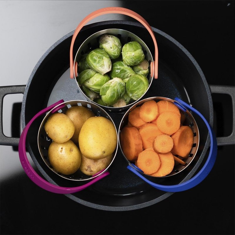 Koszyk do gotowania stalowy Cookin'Pod PRO - Purple / Trebonn