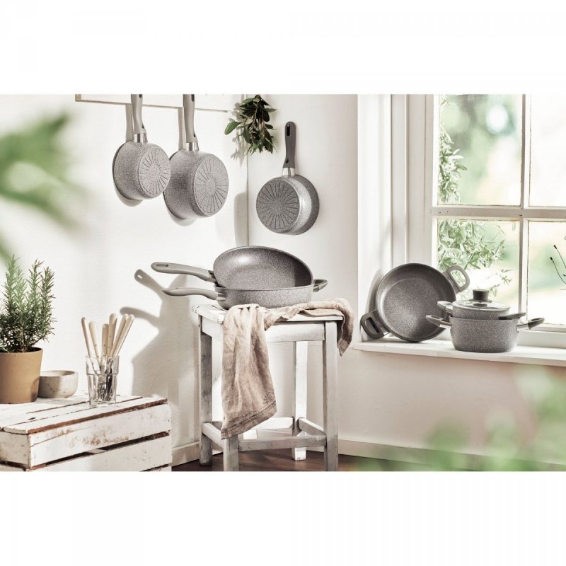 Patelnia Głęboka 2H + Pokrywką 28 Cm Murano Ballarini