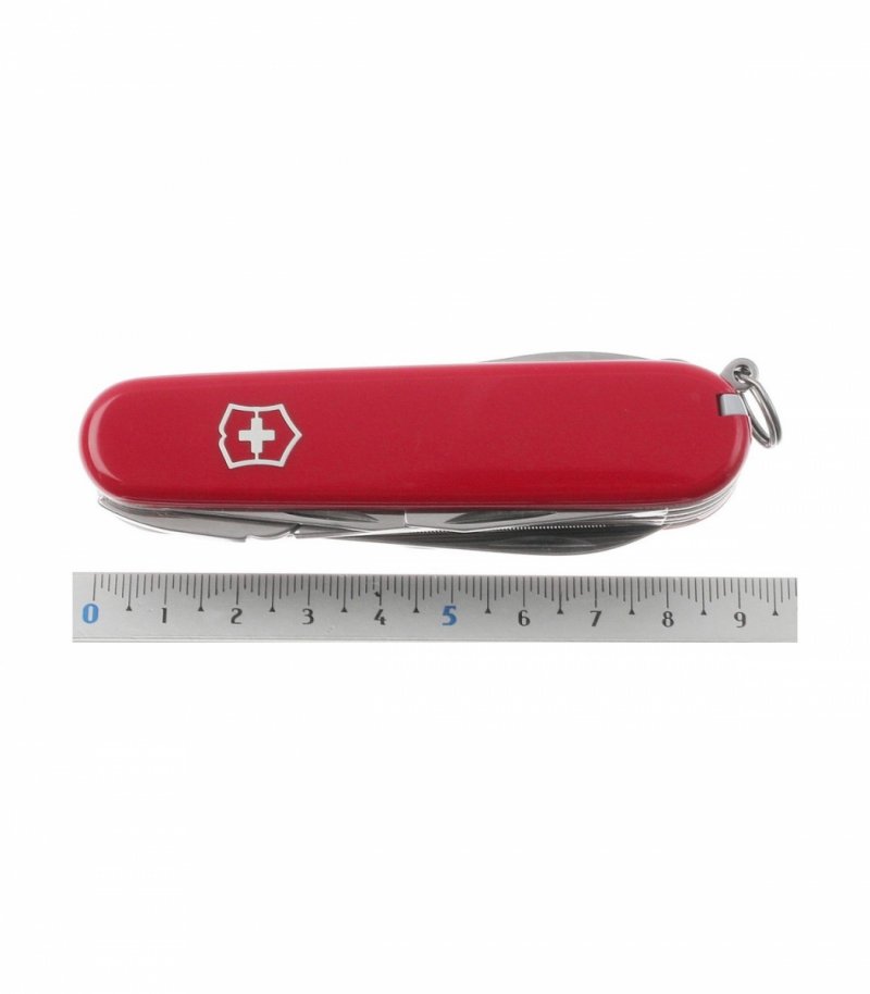 Scyzoryk Szwajcarski Victorinox Handyman 1.3773 - 24 funkcje, stal nierdzewna, do kempingu, z nożyczkami i otwieraczem - 91 mm - Czerwony