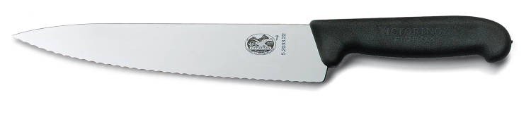  Nóż do mięsa Fibrox z ząbkowanym ostrzem 5.2033.22 22 cm.