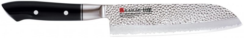 Kasumi Nóż Santoku kuty VG10 HM dł. 18 cm  młotkowany
