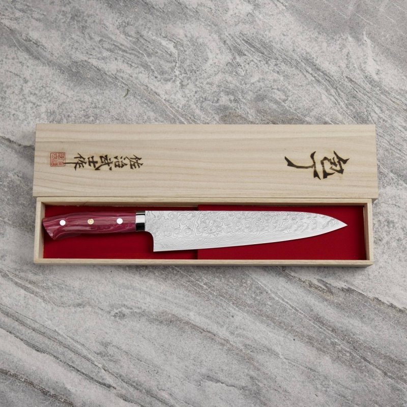 Takeshi Saji Red Turquise R2 Nóż Szefa kuchni 24 cm