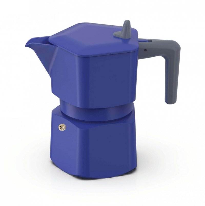 PEZZETTI PENTAEXPRESS Emaliowana Kawiarka (3 Filiżanki) - Granatowy Pentaexpress