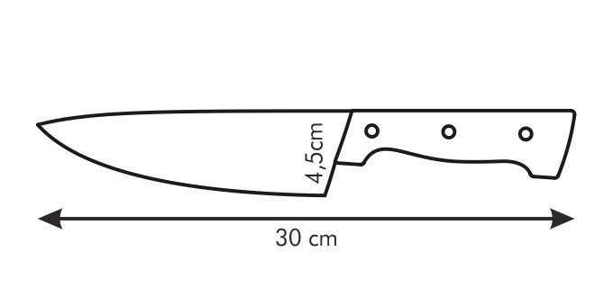 Nóż kuchenny HOME PROFI Tescoma 17cm, stal nierdzewna, ergonomiczny