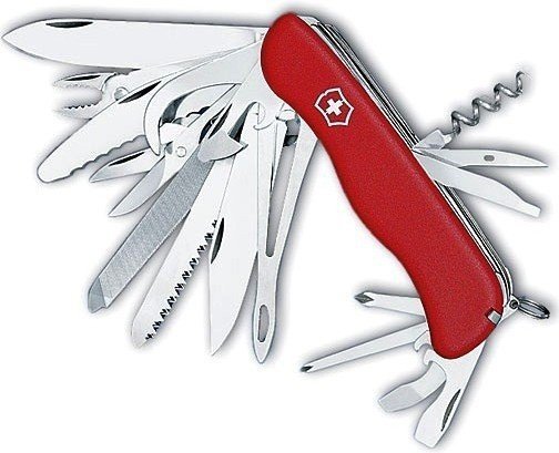 Scyzoryk Victorinox WorkChamp XL - Do survivalu, blokowane ostrze, 31 funkcji, z nożyczkami i korkociągiem - 111 mm