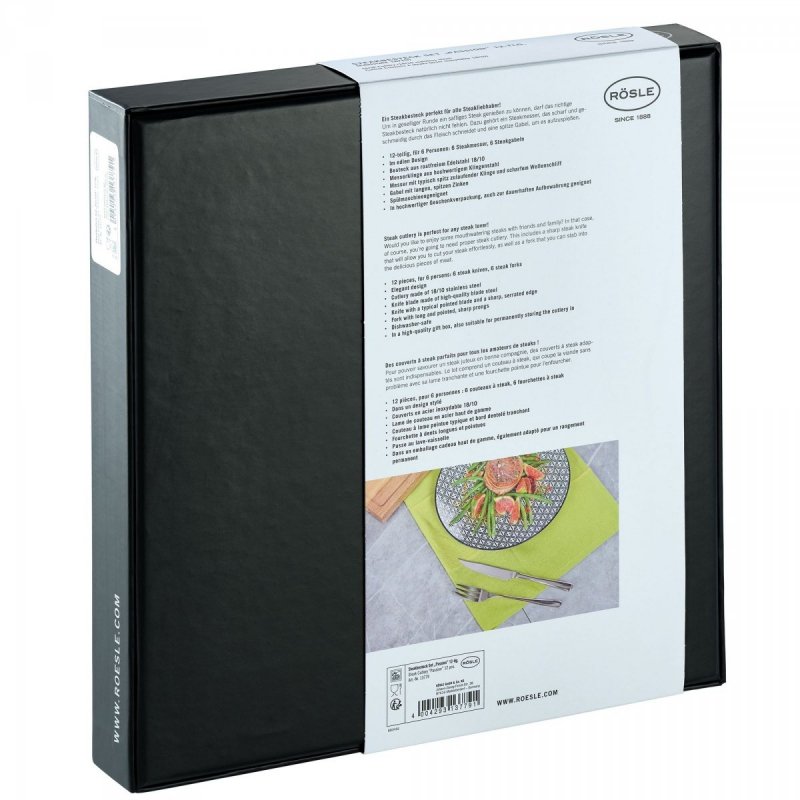 Zestaw sztućców do steków PASSION 12cz. - Roesle