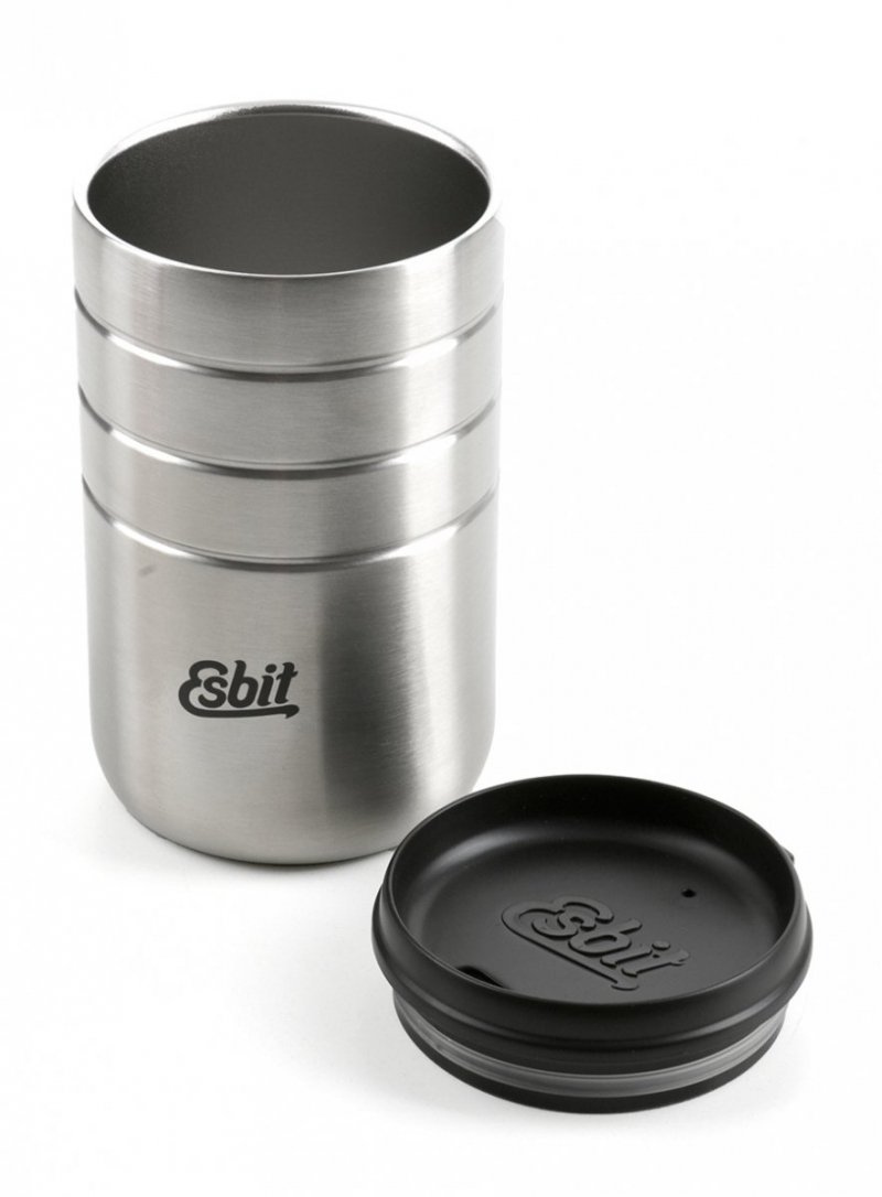 Kubek termiczny na kawę herbatę Esbit Majoris Thermo Mug 280ml - silver