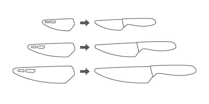 Nóż z ostrzem ceramicznym VITAMINO 15 cm Tescoma