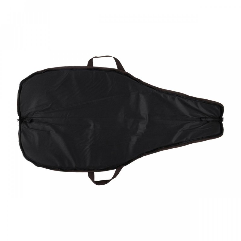 Pokrowiec na broń LPZKAM 01 1,25m, kolor kamuflaż leśny/zamsz brąz, haft głowa jelenia beż