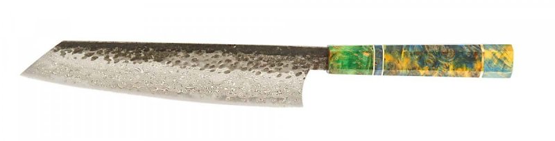 Dan Woo custom nóż Kiritsuke 22cm Damast T10 61HR
