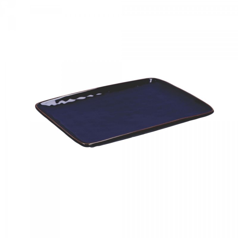 Zestaw 2 Tac Prostokątnych 27x19 Cm Concerto Blu Cobalto Rose&Tulipani