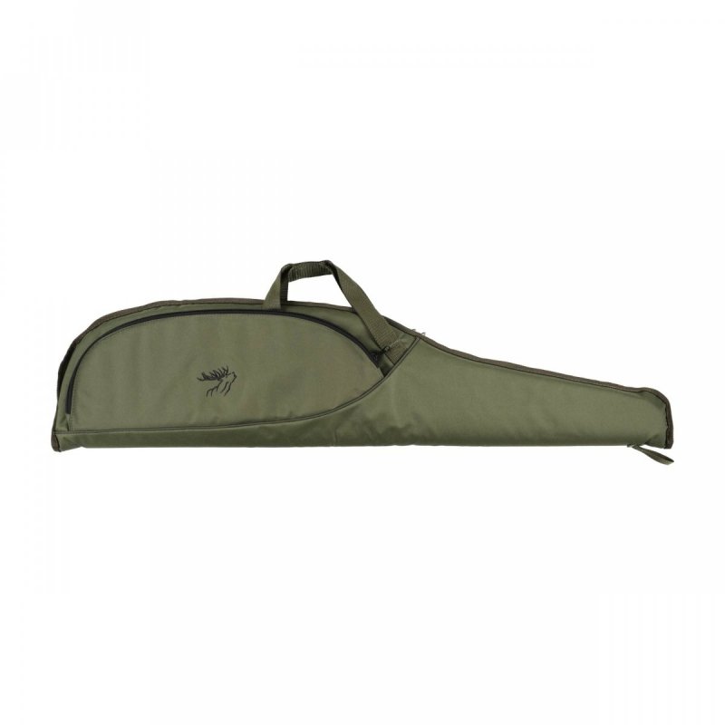Pokrowiec Forsport na broń LPDK 16 1,25m, kolor oliwkowy haft głowa jelenia 2, biza oliwkowa