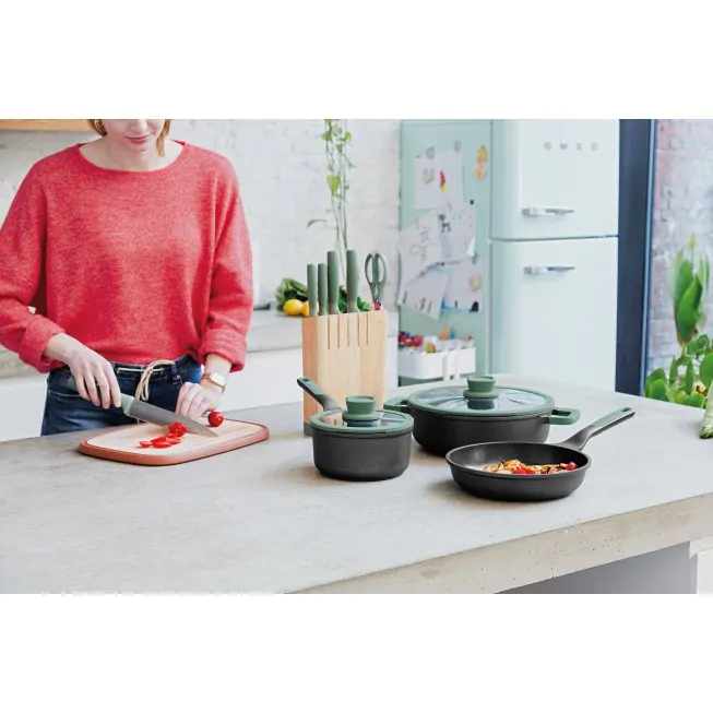 Zestaw noży Berghoff Forest 6-częściowy z blokiem