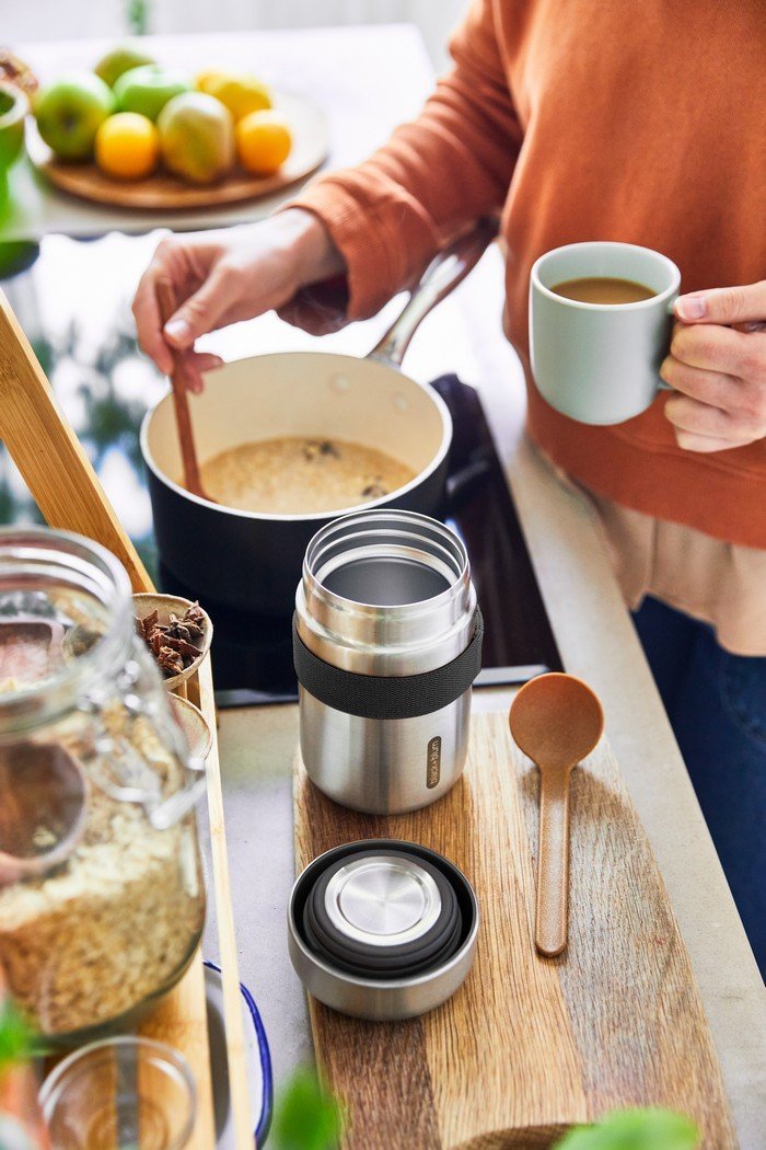 BB-Termos obiadowy stalowy, czarny